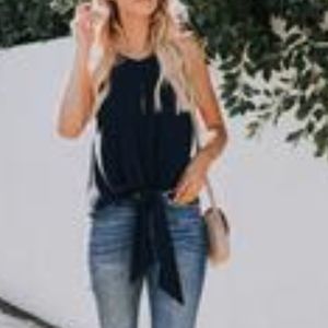 Vitality Tie Tank - Navy